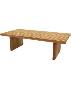 Medium table, tropical Teak wood, natural color, 120x60xH35 cm