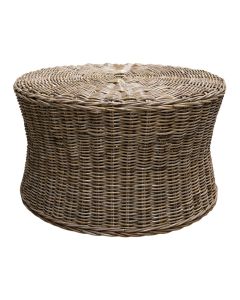 Coffee table, Kubu Table, rattan, natural color, D70xH40 cm