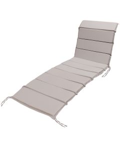 Shilte shezlongu e perkulshme, poliester, ngjyre gri Cinder, 200x55x3.5 cm, rezistente ndaj ujit dhe rrezeve UV