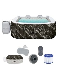 Pishine me Hidromasazh, Bestway, Lay-Z-Spa, 180x180x66 cm, 778 l, 2050 W, 6 persona