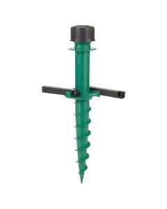 Beach umbrella base, green color, H44 cm, D22-32 mm