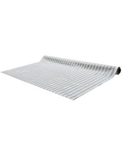 Mbulesë tavoline, PVC, gri/e bardhë, 140 cm
