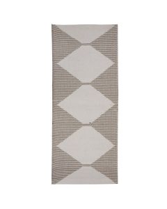 Rug, jute/cotton, beige, 55x120 cm