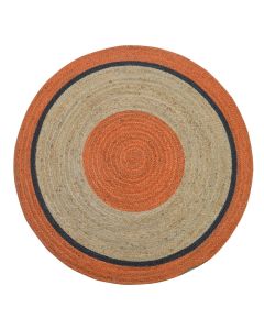 Circular rug, 100% sea grass, terra/beige, Dia. 120 cm