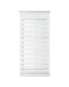 Grilë zebra CLIP&FIX, 100% poliestër, e bardhë, 60x180 cm