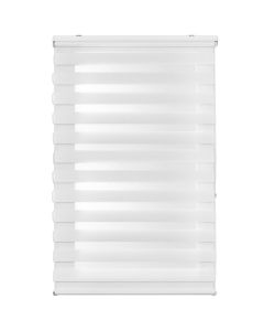 Grilë zebra DUOLUX, 100% poliestër, e bardhë, 140x250 cm