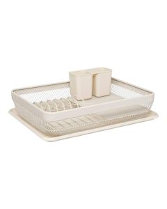 Mayaj dish drainer, 
PP/Steel
, beige, 
 43x32x13.5 cm