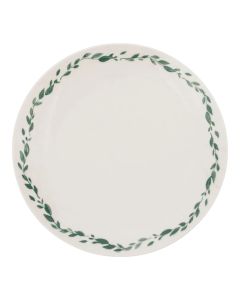 Pjatë servirije Laurier, porcelan, e bardhë/jeshile, Dia. 26.9x2.6 cm