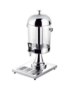 Single juice dispenser, stainless steel/plexiglass, silver/transparent, 5L / 26.5x35x H 58 cm
