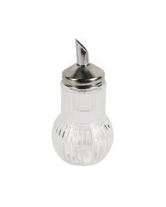 Sugar caster, glass, transparent, Dia. 7 x H 13 cm