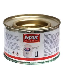 Heating gel for bain-marie, metalic, grey, 200 ml / Dia. 8.5 x H 5 cm