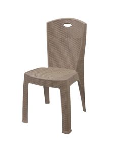 Plastic chair, Paris, 38x36xH88 cm, cappuccino color