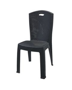 Plastic chair, Paris, 38x36xH88 cm, anthracite color
