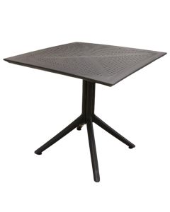 Plastic table, Amanda, 80x80xH74 cm, anthracite color
