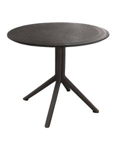 Plastic table, Amanda, D90xH74 cm, anthracite color