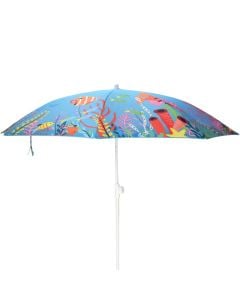 Beach chair with sea motifs, D180 cm, Blue color