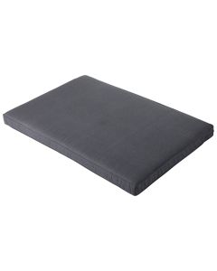 Pallet seat cushion, cotton/cotton filling, grey, 120 x 80 cm