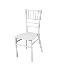Wedding chair, white color, 41.2x49.7xH88 cm