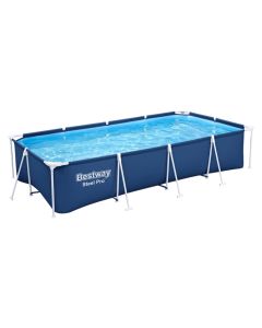 Bestway family pool, metal structure, 3-layer textile, 400x211x81 cm, 1249 L, packaging includes filter