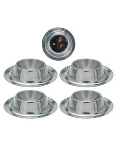 Set me mbajtëse veze (PK4), inoks, argjend, Dia. 8.5 x H2 cm
