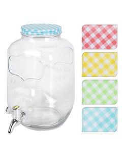 Beverage dispenser, glass, transparent, 18x16x H26 cm