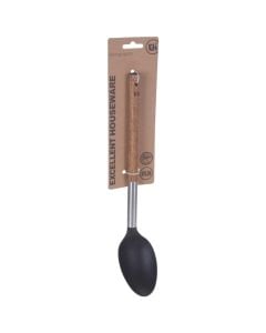 Serving spoon, nylon, black/brown, 34 cm