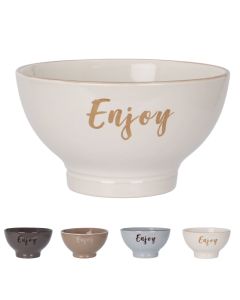 Serving bowl, porcelain, assorted colors, Dia.13 x H 7.5cm
