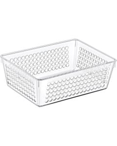 Organizer, Polystyrene, Transparent, 18x13xH 6 cm, 1 piece