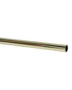 Curtain rod, stainless steel, gold, Dia. 28 mm x 300 cm