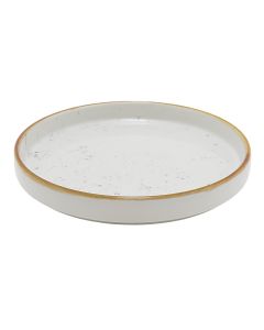 Pjatë ëmbëlsire Oslo STAINS, porcelan, bezhë, Dia. 20 cm