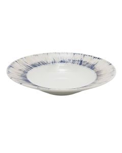 Pasta plate Bowl Napoli FREEDOM, porcelain, beige/blue, Dia. 26.5 cm
