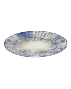 Pjatë servirje Siviglia FREEDOM, porcelan, bezhë/blu, Dia. 28 cm