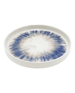 Pjatë ëmbëlsire Oslo FREEDOM, porcelan, bezhë/blu, Dia. 20 cm