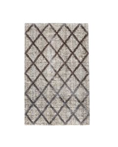 Carpet Bombay, polyester, grey/white, 120x180 cm