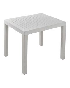 Plastic table for outdoor use, Club, 78x65x72 cm, white color