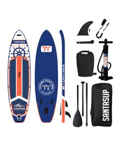 Paddle board, Tianyak Blue, 335x84x15 cm, Eva 3 mm, 12-15 PSI, includes pump, paddle, bag, leg strap