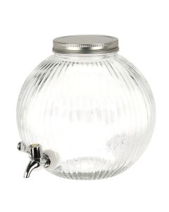 Kavanoz dispencer me rubinet, qelq, transparente, 5.5 L / 23x23 cm
