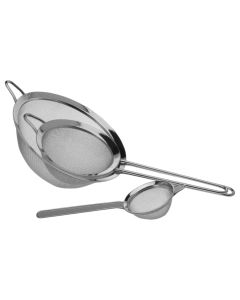 Set kullesë sitë me dorezë (PK 3), inoks, ngjyra argjend, 8/14/20 cm