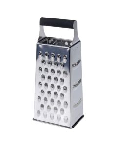 Grater 4 sided, stainless steel, silver color, 10.5x8x24.5 cm