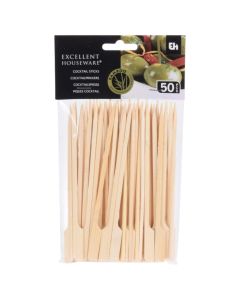Cocktail/antipaste stick (Pck 50), bamboo, natural, 15 cm