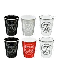 Set me filxhanë kafeje Bistrot, qeramike, ngjyra të ndryshme, 10 cl / Dia. 6.2 x H 7.5 cm