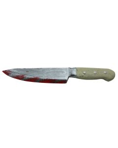 Decorative knife, 34 cm, plastic, gray-beige