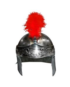 Fghter hat 26x20 cm, plastic, gray-red