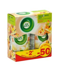 Aromatizues ambienti, "Air Wick", 250 ml, aromë vanilje, 2 copë, 1 pako
