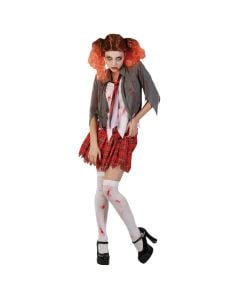 Kostum Halloween per femra, "High School", L, kuq/gri