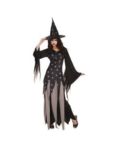 Kostum Halloween per femra, "Black witch", L, zi-kafe