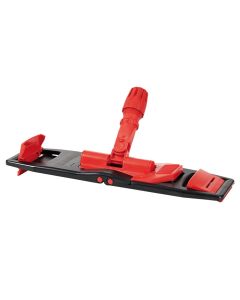 Mop holder, "Perfetto factory", polypropylene, 40x11 cm, red-black, 1 piece