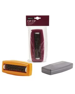 Cleaning brush. "perfetto", for carpet, 100% polypropilen, grey-orange-cherry,