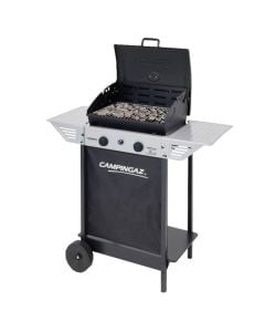 Barbekju me gaz, Campingaz, Rocky, 2 vatra, metalik, 98x48x124 cm, 1 copë
