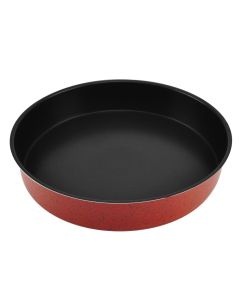 Non-stick oven plate, Size: 38x1,2 mm Color: red